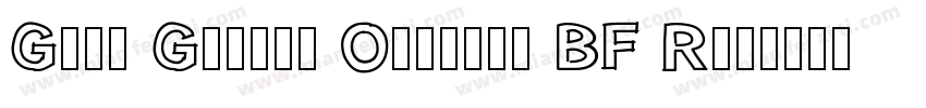 Glow Gothic Overlay BF Regular字体转换